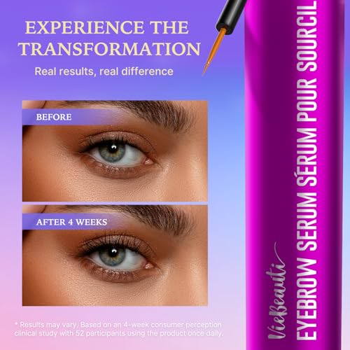 VieBeauti Premium Eyelash and Eyebrow Growth Serum Set, Advanced Formula to Boost Longer Fuller and Thicker Looking Lashes & Brows 6mL 0.2 Fl Oz