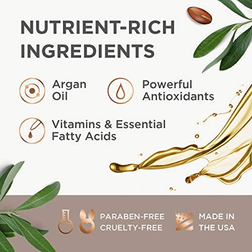 Argan Magic Nourishing Hair Cream - Hydrates, Conditions, and Eliminates Frizz for All Hair Types | Seals in Shine | Made in USA, Paraben Free, Cruelty Free (8.5 oz / 2 Pack)