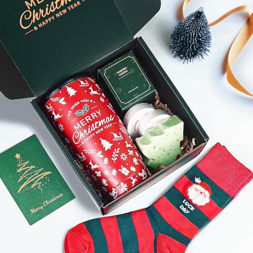 Christmas Gifts for Women 2026 ? Unique Christmas Gift Baskets Sets for Women Secret Santa Gifts for Coworkers Teacher Sister Mom Wife Friend Xmas Gifts Baskets Holiday Tumbler White Elephant Present