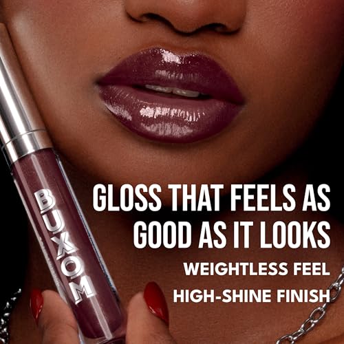 Buxom Full-On Tinted Lip Plumper Gloss, High-Shine Moisturizing Lip Gloss with Peptides and Vitamin E, Vegan Formula, AB Dolly Mini (True Mauve Shimmer)