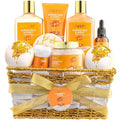 Gifts for Women Gift Basket for Women - 10 Pc Almond Milk & Honey Beauty & Personal Care Set - Home Bath Pampering Package for Relaxing - Spa Self Care Kit - Birthday, Mom, Anniversary Gift