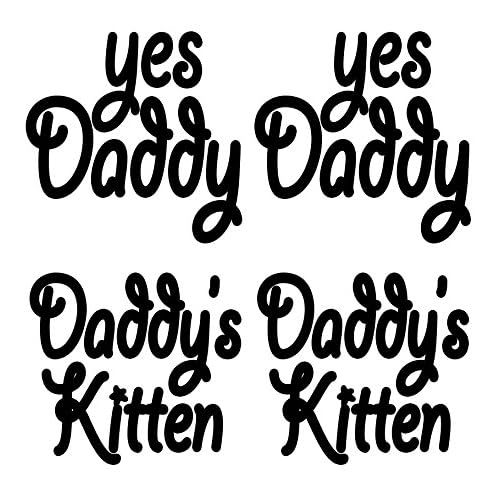 5 Sheets of Daddy's Kitten Yes Daddy Temporary Tattoos