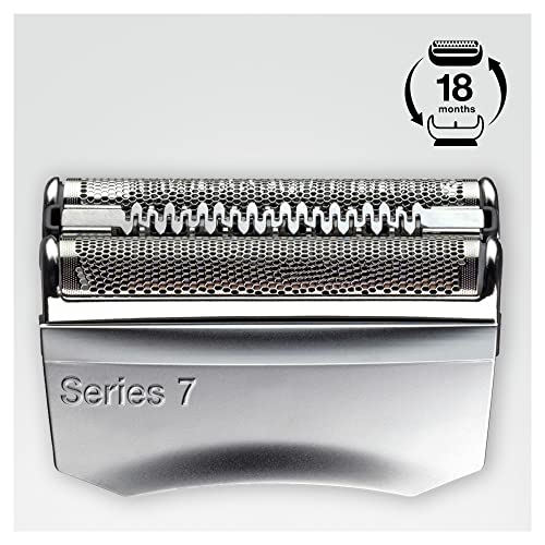 Braun Series 7 70S Electric Shaver Head Replacement Cassette ? Silver & Clean & Renew Refill Cartridges CCR - 4 Pack