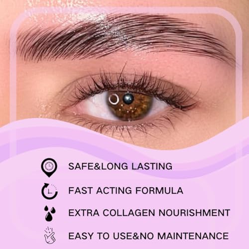 Lash Lift Kit Brow Lamination Kit 2 in 1 Solution, Professional Eyebrow and Eyelash Perm Kit, 6-8 Weeks Long Lasting for Professional and DIY Use