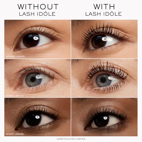 Lanc?me Lash Id?le Lash-Lifting & Volumizing Waterproof Mascara - Black Mascara for Instant Volume, Length & Lift - Smudge Proof & Up To 24H Wear - Black - Waterproof Mascara