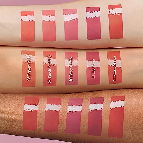 dasique Juicy Dewy Tint (09 Peach Pudding) 0.12 oz | Light Application with moisture | Long Lasting & wearing Glossy Lip Stain, Non-sticky | Vegan, Cruelty-free | Korean makeup | stocking stuffers
