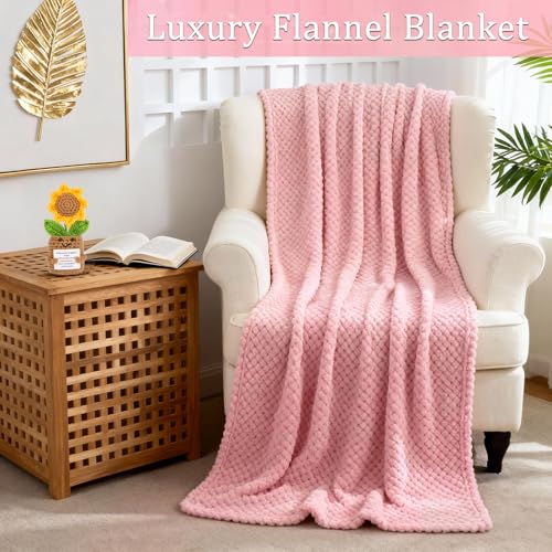 Birthday Gifts for Women Spa Care Package, Get Well Soon Gift Baskets Thinking of You Sympathy Gift, Self Care basket w/ Luxury Flannel Blanket 16 Oz Glass Mother Day Gifts for Her Sister Wift Friend