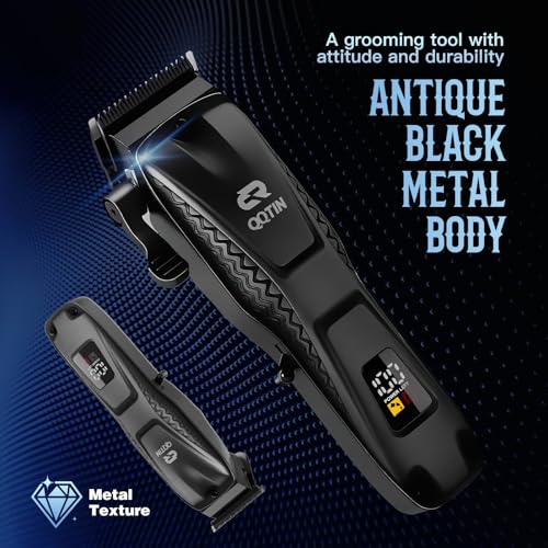Hair Clippers for Men Professional, Cordless Clippers and Trimmers Set for Hair Cutting, 8500RPM Rechargable Electric Hair Trimmer for Self-Haircut and Family Use (Black)