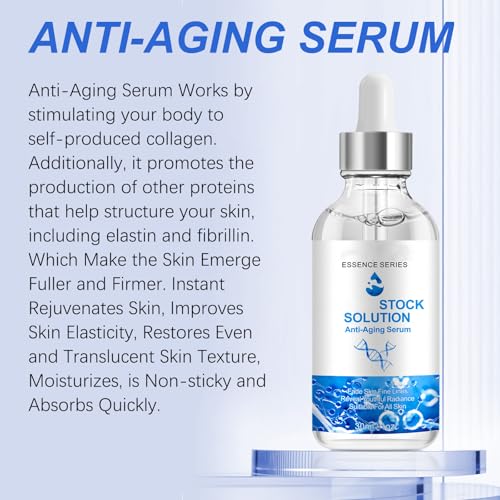 Facial Serum 1 Fl Oz, Anti Aging Serum For Face, Instant Face Tightening, Reduce Fine Lines, Wrinkles, Boost Skin Collagen, Hydrate & Plump Skin