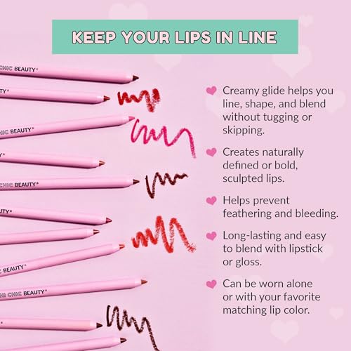 KimChiChic Beauty Your Unicorn Mouth Lip Liner, Ultra Creamy Long-Lasting Lip Pencil, Smooth Glide for Defined, Fuller-Looking Lips, Beginner-Friendly, Cruelty Free, 14 Vanilla Bean