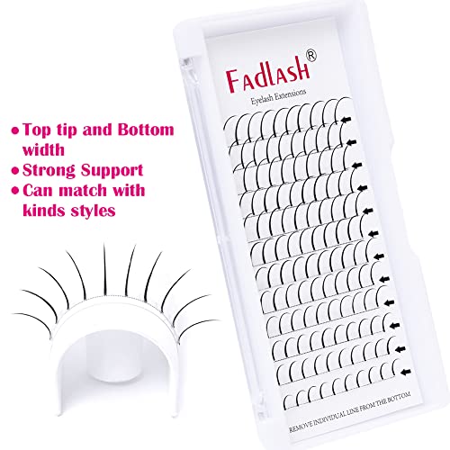 Lash Extension Spikes 15-20mm Mix D Curl Premade Lash Spikes Individual Lashes Super Mink Wipsy Volume Lash Extensions Spikes Eyelash Extension Supplies£¨D Curl,15-20mm)
