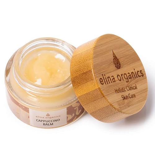Cappuccino Balm .5oz ? Natural Lip, Eye & Face Moisturizer for Dry Skin ? Coffee-Infused Shea Butter Balm with Aloe Vera & Vitamin E ? Anti-Aging, Hydrating & Protective Skincare