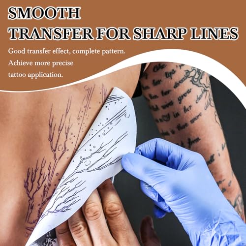 2PCS Tattoo Stencil Transfer Gel Solution, 8oz Tattoo Transfer Gel for Stickers Paper, Stencil Magic Cream for Tattoo Artists & Beginners, Temporary Supplies