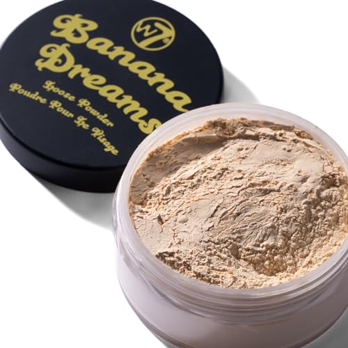 W7 Loose Face Powder Trio - 3 Piece Set - Banana, Nude & Pink Toned Powders - Ultra-Fine Setting Powder for Flawless Makeup
