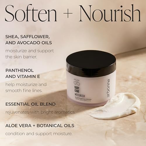 BodyCare Moisturizer Cream ? Rich Hydrating Body Lotion with Omega 3-6-9, Shea, Aloe, and Vitamin E; Spa-Like Hydration for Daily Use, by Arbonne.