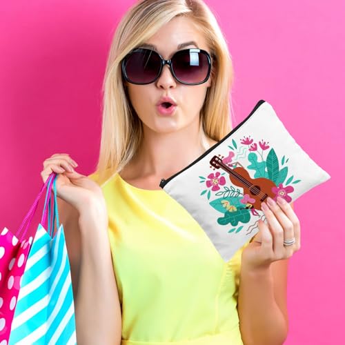 AMDAILY 50Pcs Sublimation Blank Canvas Makeup Bags, Bulk Blank DIY Heat Transfer Cosmetic Makeup Bags w/Black Zipper Gift Box for Bridesmaid Makeup Bag Travel Toiletry Pouch Storage, Easter Craft