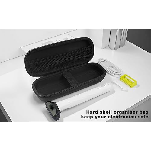 Hard Travel Case Protective Bag Compatible with Philips Norelco OneBlade Intimate Pubic and Personal Body Groomer Trimmer Shaver Model QP1924/70