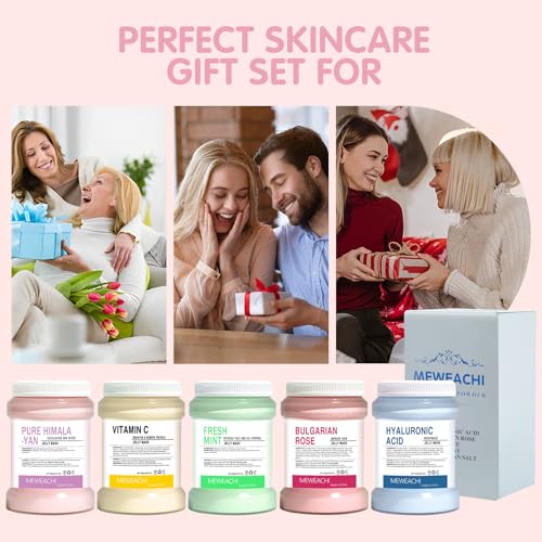 Jelly Mask For Facials Professional,Spa facial mask Rubber Mask, Moisturizing&Hydrating for Wrinkles&Acne,23 Fl Oz Jar Face Mask SkinCare,Natural Gel Face Masks Facial Mask (Himalayan salt)