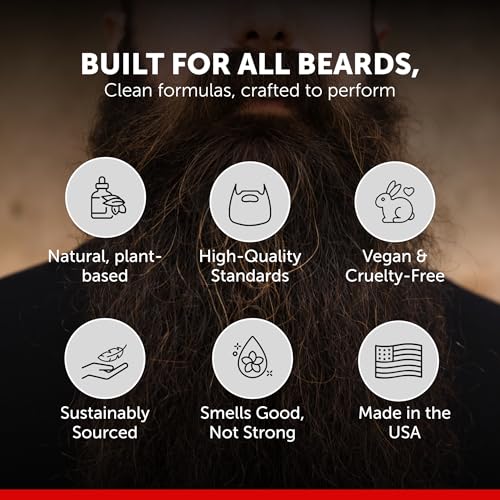 Detroit Grooming Co. Beard Butter for Men | Softens, Thickens & Hydrates with Safflower Oil & Shea Butter | 313 Scent, 2oz