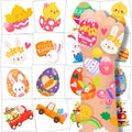 winthrop 240 Pcs Bulk Easter Temporary Tattoos for Kids, Individually Wrapped Waterproof Safety Tattoos Stickers, Best Choice for Easter Basket Stuffers, 60 Different Designs Bunny Egg Chicken