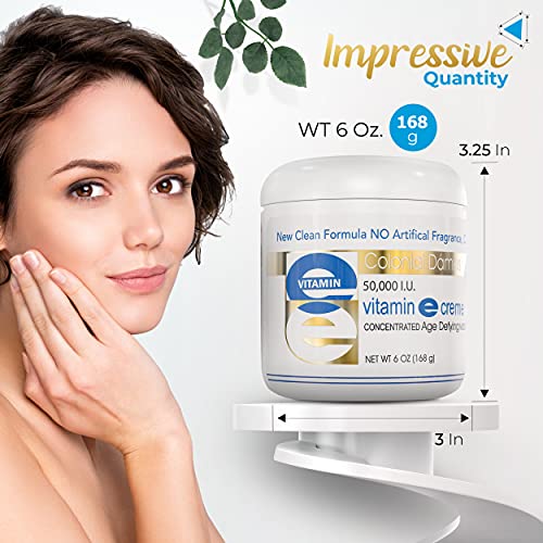 Colonial Dames High Potency 50,000 IU Vitamin E Moisturizer for Hydrating & Moisturizing Chapped Dry Skin & Fine Lines.