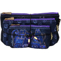 Zeckos Laurel Burch 27979 Cosmetic Bags 3 Pack, Indigo Cats