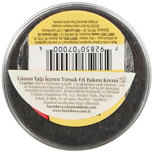 Burt's Bees, Cuticle Cream Lemon Butter, 0.6 Ounce