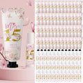 Leelosp 100 Pcs/50 Sets Quinceanera Party Favor Gifts for Guests 15th Thank You Gifts Girl Pink Hand Cream and Lip Balm Sweet 15th Birthday Party Favors for Guests