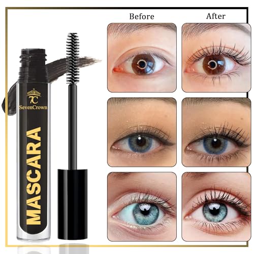 Mascara Black Waterproof Set Volume and Length | Vegan & Cruelty Free | Holiday Gift for Beauty Lovers