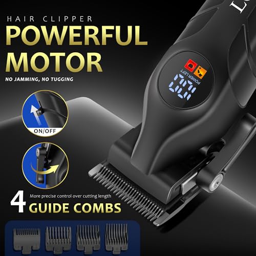 Hair Clippers for Men Cordless Clippers Set Professional Electric Beard and Mustache Trimmer for Men Foil Shaver Nose and Ear Hair Trimmer with Comb, Wrap, Bag, Men's Valentine¡¯s Day Gifts