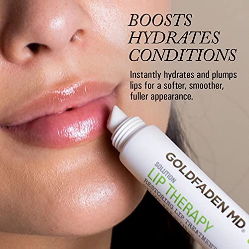 Goldfaden MD Lip Therapy | Restoring Lip Treatment | w/Peptides, Hyaluronic Acid, Fruit Berry Wax, Borage Oil, Rose Hip Oil & Vitamin E | Nourishes, Hydrates & Plumps Appearance 0.5 ? oz / 15 mL