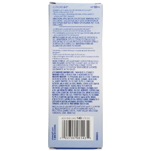 COVERGIRL Advanced Radiance Liquid Makeup, Natural Beige 140, 1.0-Ounce