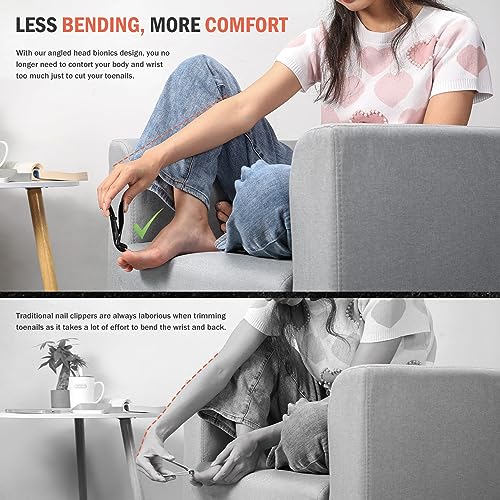 BEZOX Toenail Clipper for Seniors for Thick and Ingrown Toenails
