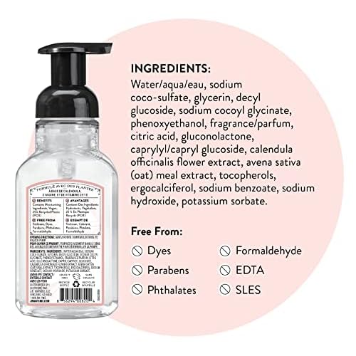 J.R. Watkins Foaming Hand Soap with Pump Dispenser, Moisturizing Foam Hand Wash, Alcohol-Free and Cruelty-Free, Pamplemousse/Grapefruit, 9 fl oz, 3 Pack