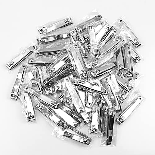 Individually Wrapped Nail Clippers Stainless Steel Fingernail Clippers Bulk, Sturdy Toenail Clippers Thick Nail Tip Cutter Trimmer for Homeless/Men and Women/Hotel 6.8cm X 1.2cm (Set of 200)