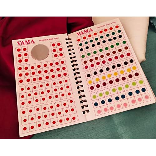 Fashions Plain Round Kumkum Forehead Indian Sticker Small Bindis Bindiya Spiral Bindi Book Mini Size for Women (948 - Small Bindi Booklet) Mini Sizes 4-6Mm Multicolour