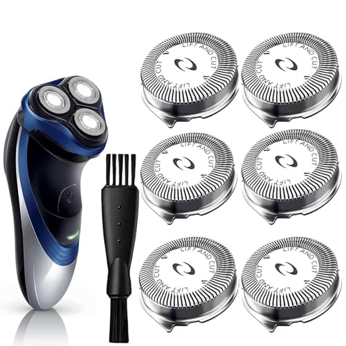 6PCS HQ56 Compatible with Steel Replacement Heads for Philips Norelco Razor fits for HQ6940 HQ6868 HQ6970 (6-pack)