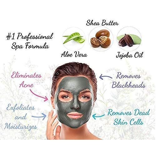 Dead Sea Mineral Mud Mask Scented with Lavender for Face and Body - 100% Natural Minerals - Minimize Pores, Removes Blackheads and Wrinkles for Men and Women, a Healthier Complexion 8.8 oz