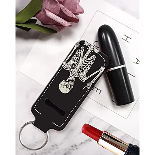 Chapstick Holder Keychain Fashion Lipstick Sleeve Lip Balm Portable Pocket Lip Gloss Tube Holder