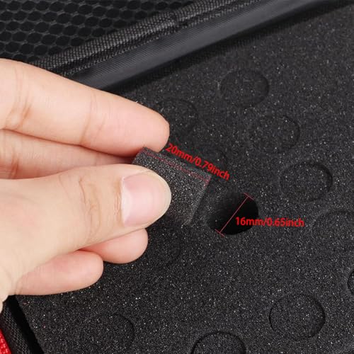 OUKENS Essential Oil Storage, 30 Bottles Essential Oil Holder Traveling Carrying Case Storage Box, Essential Oil Case for 1-3ml Bottles Travel Storage Organizer Bag