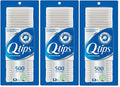 Q-tips Cotton Swabs, 500 Count (Pack of 3)
