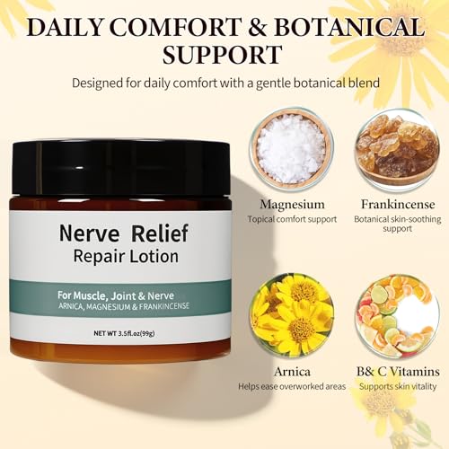 2PCS Nerve Cream,Neuropathy Lotion with Arnica,Natural Soothing For Joint,Daily Nourishment for forKnee, Hands, Feet & Legs