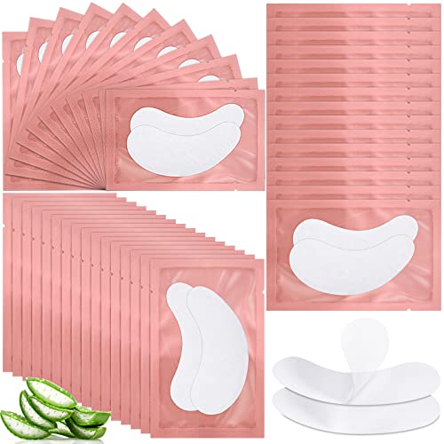 1000 Pairs Under Eye Gel Pads Natural Eyelash Extension Gel Pads Patches Kit for Eyelash Extension Supplies Bulk Beauty Tools, Fit Most Eye Shape