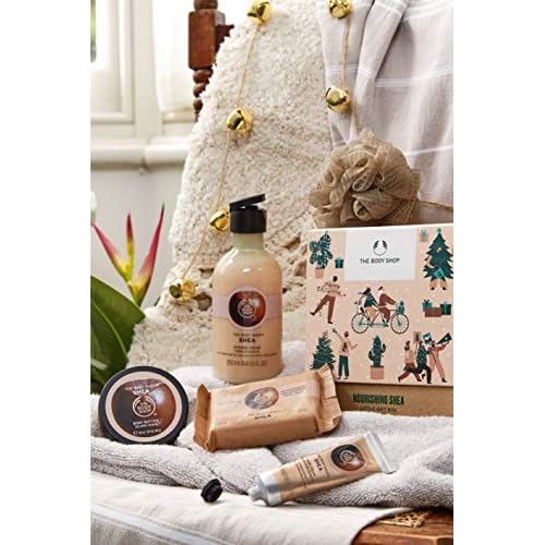 The Body Shop Nourishing Small Gift Set, Made With Community Trade Shea Butter, 11.15 Fl Oz