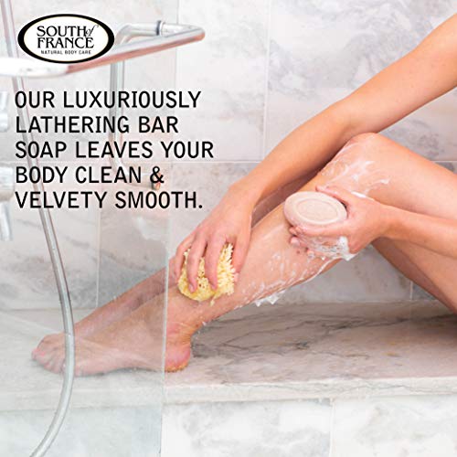 South Of France Natural Body Care Triple Milled Large 6OZ Bar Soap (Variety Pack 1, 8 Bars)