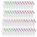 50 PCS Travel Plastic Clear Keychain Bottles, Hand sanitizer bottle containers, Leakproof Refillable Empty Bottles Portable Squeeze Containers with Flip Cap(50ml/1.7oz)