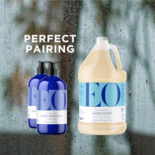 Everyone EO Liquid Hand Soap Refill, 128 Ounce, Unscented, Organic Plant-Based Gentle Cleanser with Organic Botanical Extracts and Vitamin E