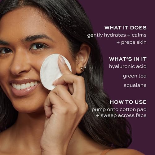 ITK Hydrating Hyaluronic Acid Milky Face Toner for Dry Skin + Redness with Green Tea + Squalane - Prep, Tone + Calm Skin for Women - Soothing Vegan Moisturizing Facial Toner - 5 oz.
