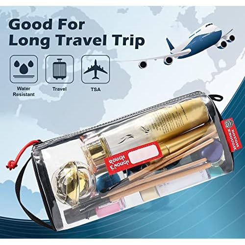 Rough Enough Clear Toiletry Bag For Toiletries Accessories
