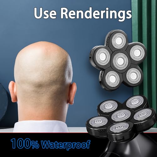 Remington Rotary Shaver Replacement Head Compatible with Remington Limitless X7 Shaver, Titanium Twin Track Blades